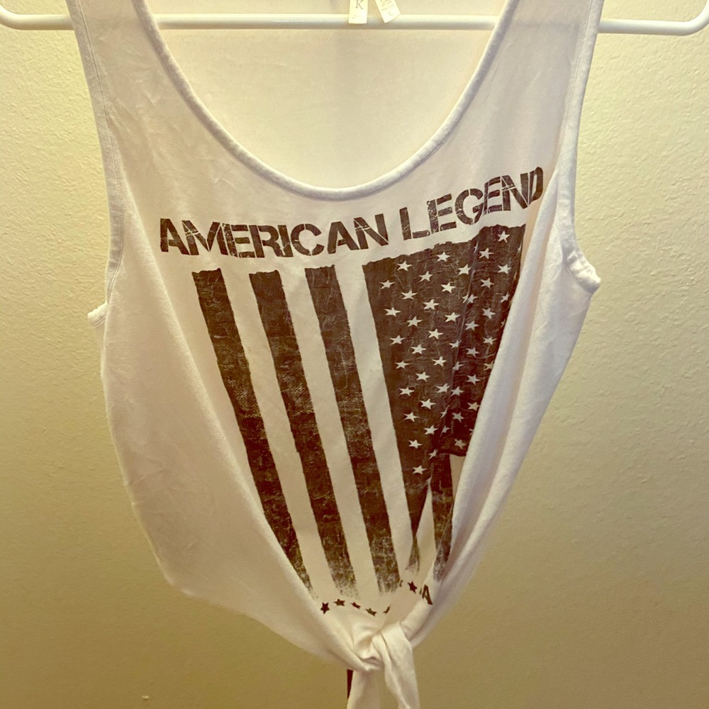 American Legend front tie tank top